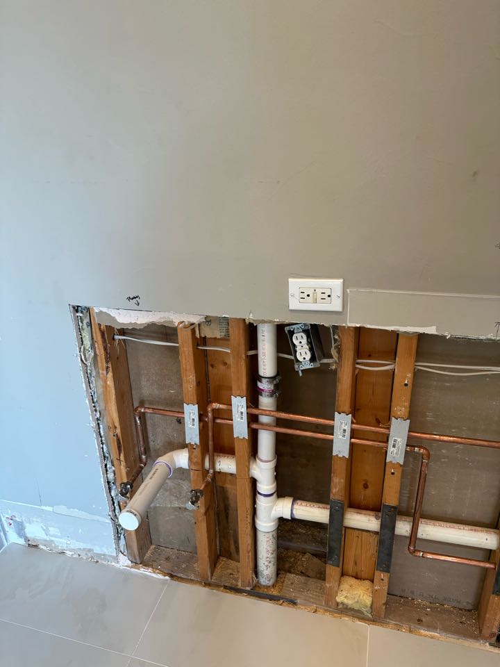 Plumbing remodeling for a great customer 