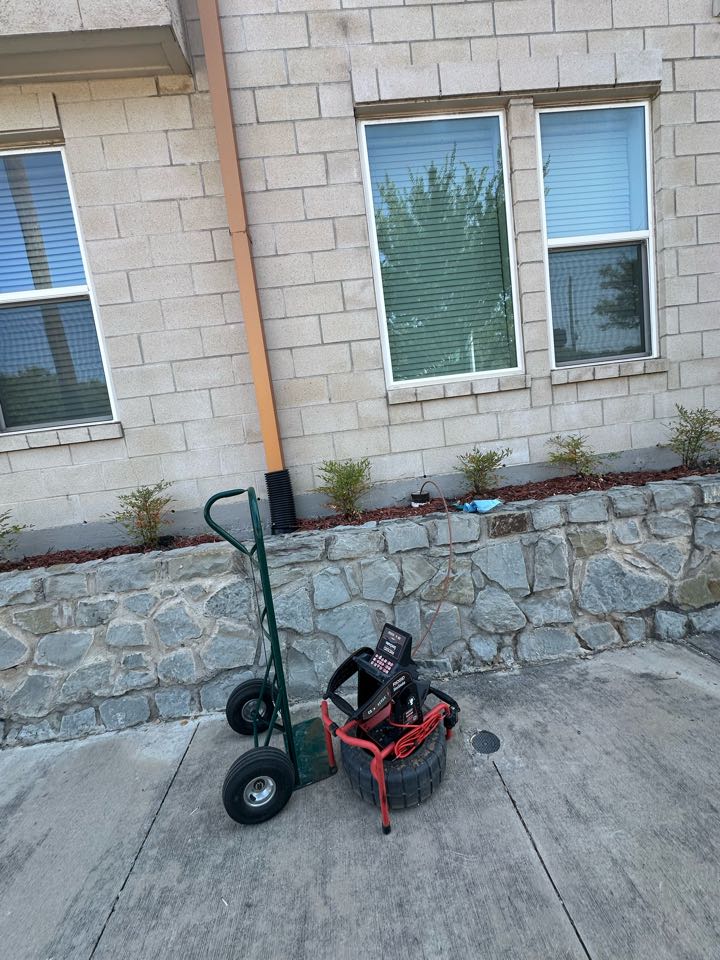 Sewer repair in apartments complex. Plumbing repair