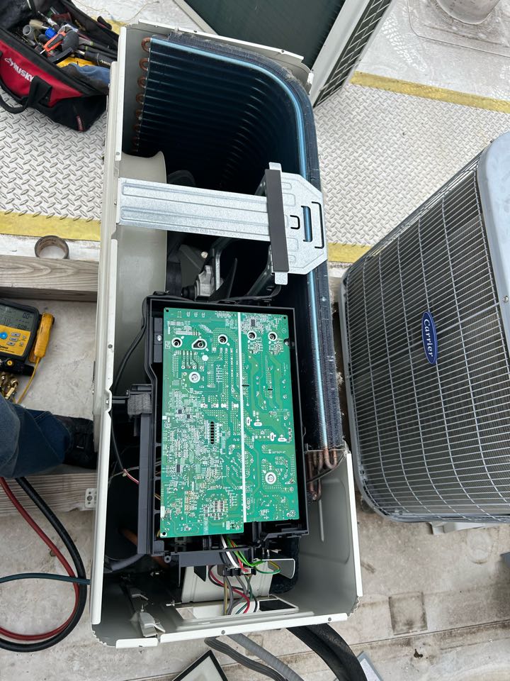 Here in downtown Dallas working on mini split hvac systems.  Here in downtown Dallas working on mini split hvac systems.