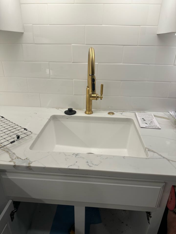 New small kitchen addition. Plumbing 