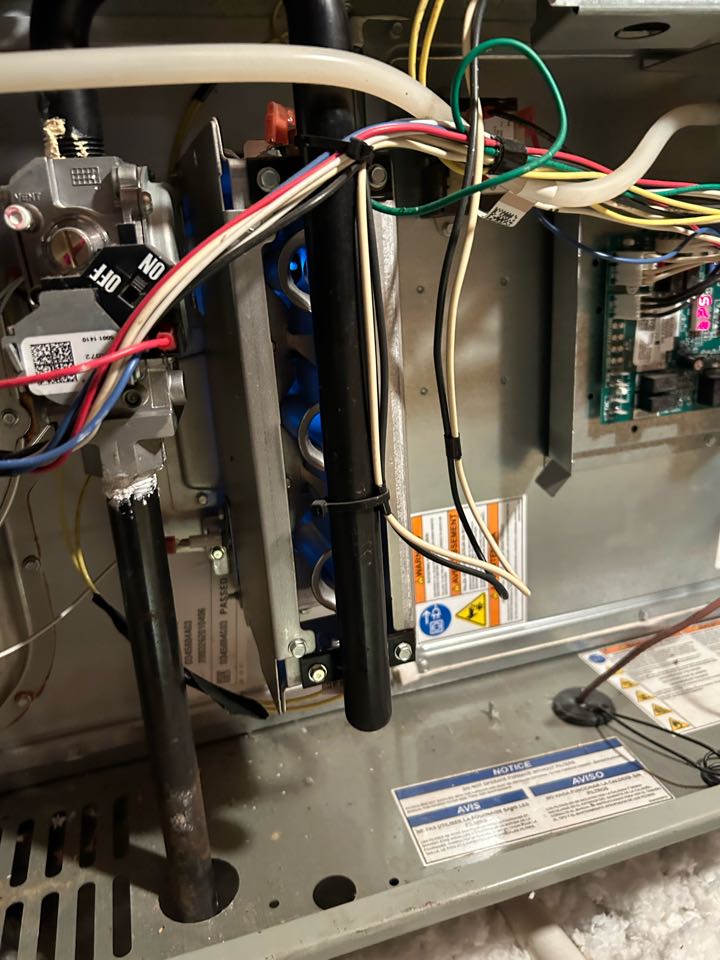 Here in rockwall tx performing a hvac heat tune up