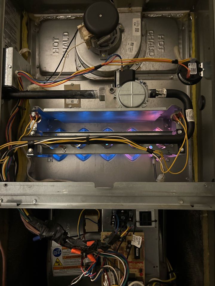 Here in mesquite Texas working on a residential heater hvac tune up