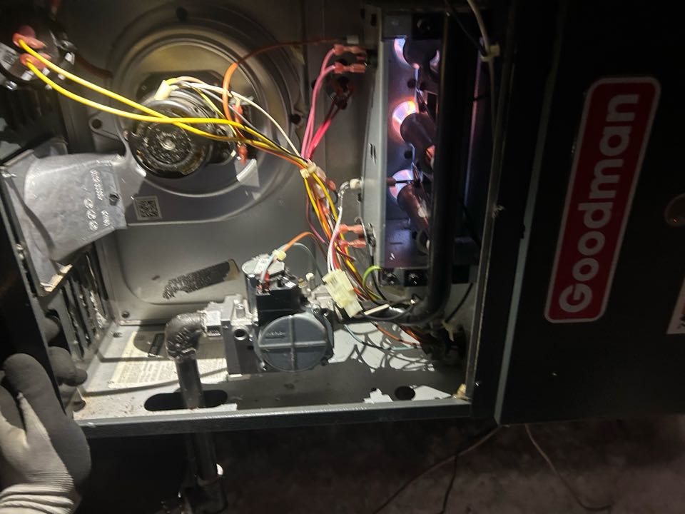 Here in rockwall tx performing a fall hvac tune up on a residential system 