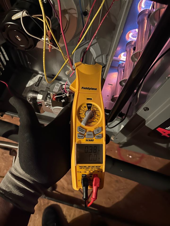 Here in argyle tx performing a tune up in a gas furnace hvac system. 