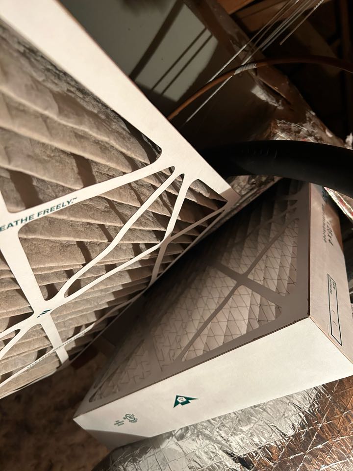 Here in Sanger tx performing a tune up for a residential hvac system 