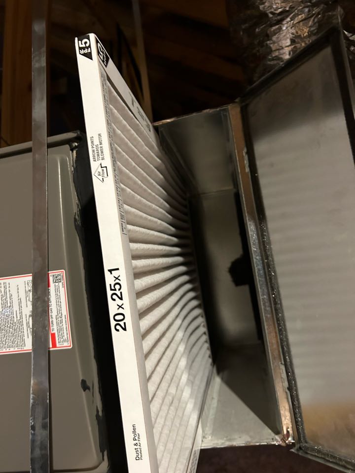 Here in Justin/Northlake Texas performing hvac maintenance 