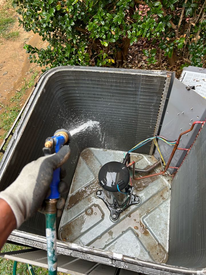 Here in little elm tx performing hvac maintenance 