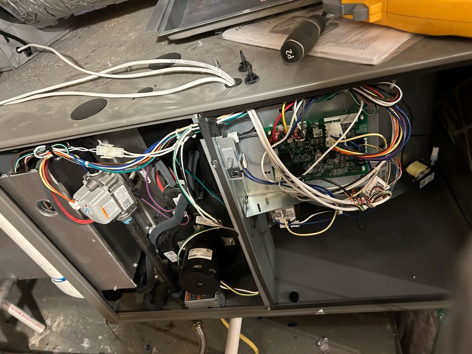 Here in little elm working on a residential hvac tune up 