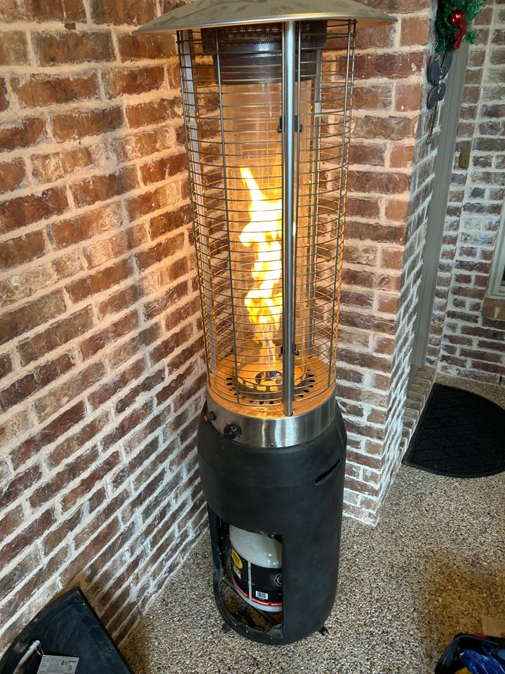 Here in flower mound tx performing a patio heater repair. 