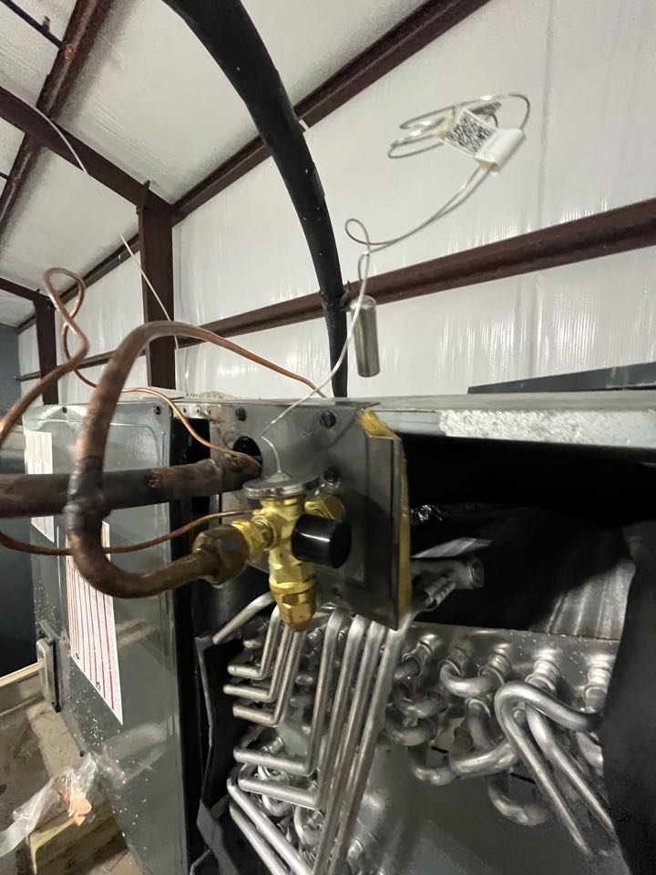 Doing a coil at Texas business parks in Argyle, Texas