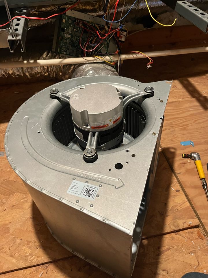 Out here cleaning a blower motor in Sunnyvale TX