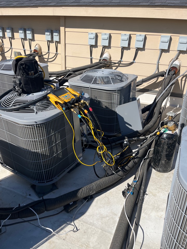 Out here installing a new coil in McKinney Texas call honest home services for heating and cooling solutions 