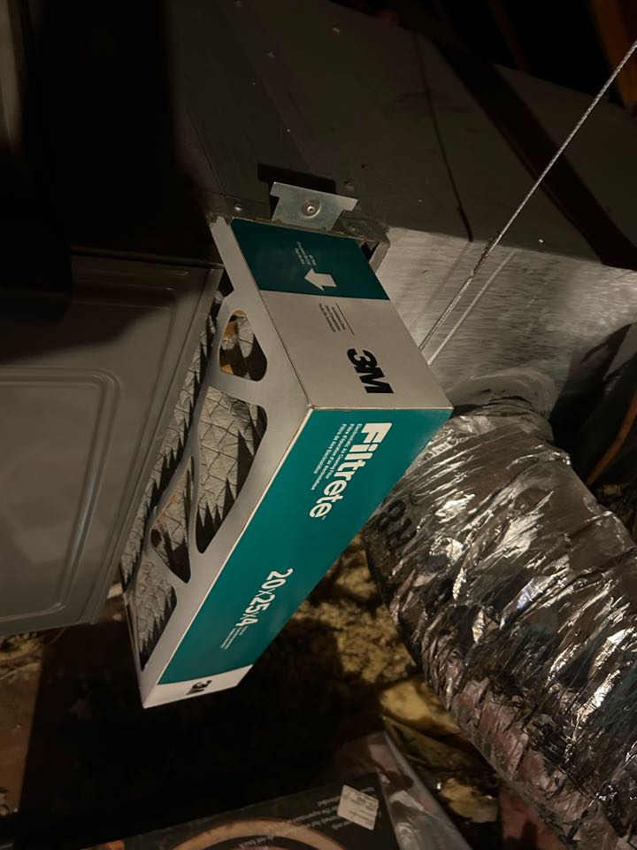 Here in Denton Tx performing a residential hvac tune up 