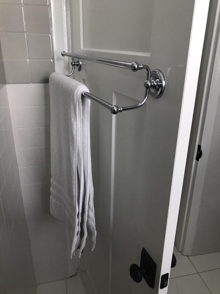 Miscellaneous tasks. Mounted mailbox, towel rod, robe hanger, yard tool racks. Adjusted door latch. Caulked problem area in bathroom. Customer was happy with progress today. Miscellaneous tasks. Mounted mailbox, towel rod, robe hanger, yard tool racks. Adjusted door latch. Caulked problem area in bathroom. Customer was happy with progress today.