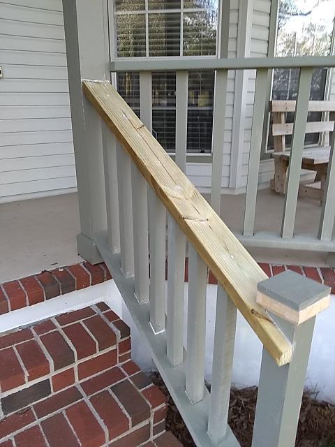 Completed a list for closing repairs:
Repaired brick sidewalk; replaced rotten handrail; pressure washed fence; paint touch ups; repaired fascia; repaired vinyl siding; Installed missing trim; repaired screens; repaired back door; repaired wood rot and other miscellaneous items. Completed a list for closing repairs:
Repaired brick sidewalk; replaced rotten handrail; pressure washed fence; paint touch ups; repaired fascia; repaired vinyl siding; Installed missing trim; repaired screens; repaired back door; repaired wood rot and other miscellaneous items.