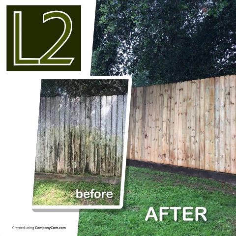 Fence job before and after Fence job before and after