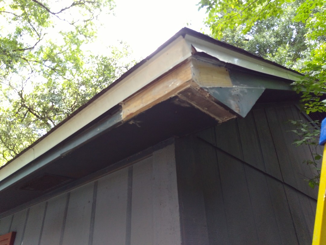 Patched wood rot on T1-11 siding. Patched drywall/sheetrock after shower plumbing repair. Repaired wood rot on fascia board. Installed cabinet. Mounted dishwasher to counter. Installed bifold doors over laundry closet. Patched wood rot on T1-11 siding. Patched drywall/sheetrock after shower plumbing repair. Repaired wood rot on fascia board. Installed cabinet. Mounted dishwasher to counter. Installed bifold doors over laundry closet.