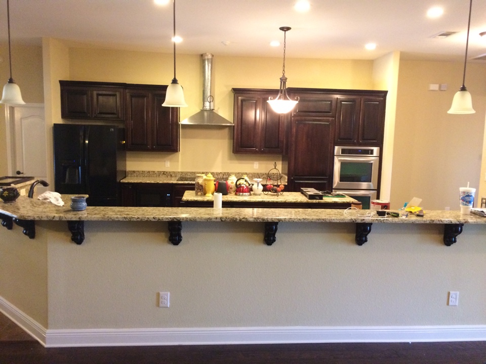 Interior kitchen island and wall paint! Interior kitchen island and wall paint!