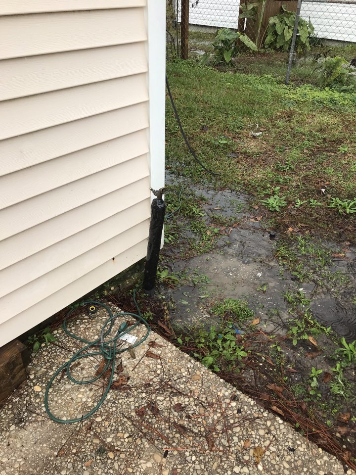 Repaired busted pipe going to exterior hose bib. Re-wrapped with pipe wrap and weatherproof gorilla tape. Repaired busted pipe going to exterior hose bib. Re-wrapped with pipe wrap and weatherproof gorilla tape.