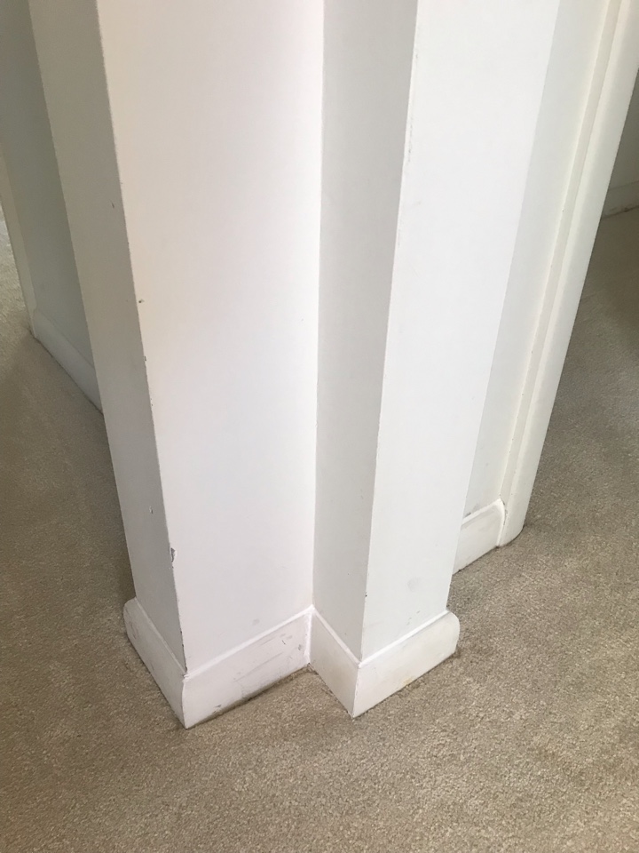 Fixed problem with baseboard and caulked. Customer was happy with the results and even had me follow to other property for additional estimates. Hey said they look forward to having us complete more work for them.