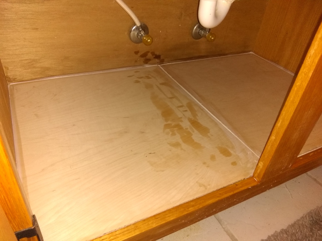 Replaced floor of bathroom vanity Replaced floor of bathroom vanity