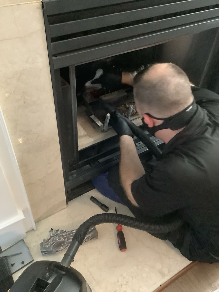 Alexandria, VA - Before, Gas Log Fireplace Maintenance, Gas Fireplace Cleaning, Superior Gas Fireplace 