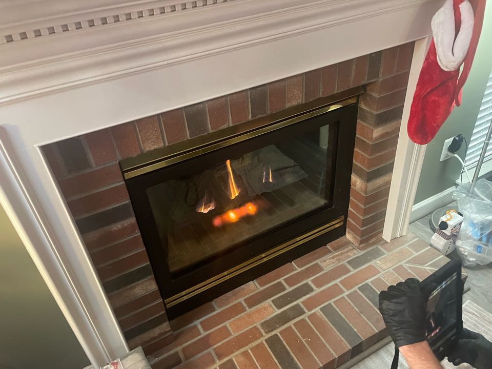 Chantilly, VA - Performed fireplace and gas log repair, repair fireplace switch, fireplace not lighting.