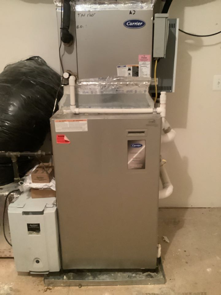 McLean, VA - Before, Repaired Carrier Infinity Gas Furnace, Replaced Blower Motor, No Heat, 