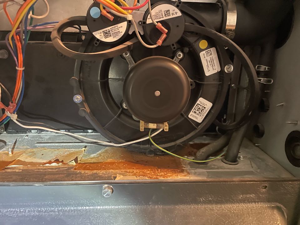 Aldie, VA - Performed maintenance on Goodman furnace, repair exhaust on Goodman furnace, fireplace not lighting, perform maintenance on fireplace.