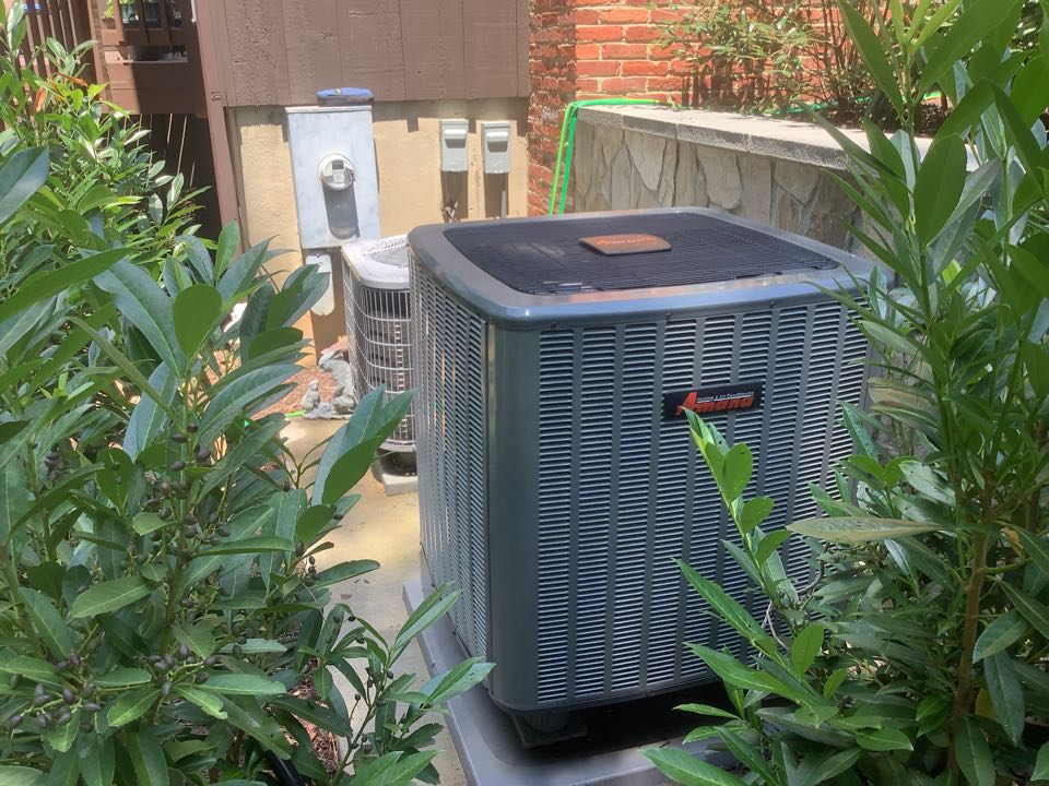 Great Falls, VA - Before, Maintenance Agreement, Service Contract, Amana Heat Pump Maintenance, Carrier Heat Pump Maintenance, Summer Cooling Tuneup, Condensate Line Clog 