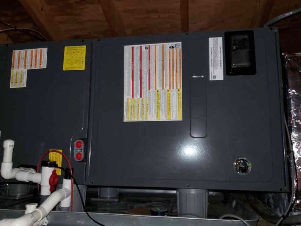 Great Falls, VA - Perform maintenance service on Carrier heat pump system. Perform maintenance service on heat pump system