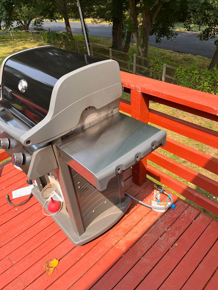 Great Falls, VA - Installing propane grill. No more propane tanks for gas grill. 