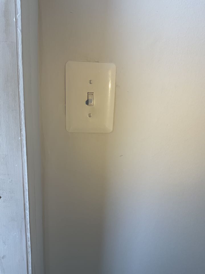 McLean, VA - Electrician, master electrician, bad switch, light not working, replace switch, water damage, baseboard heater, heat not working, replace baseboard heater.
