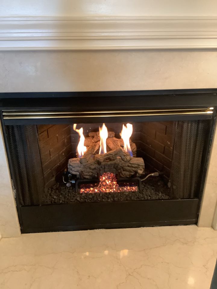 Alexandria, VA -   PETERSON REAL-FYRE Gas Fireplace.  Gas Log Fireplace Maintenance, Gas Fireplace Cleaning, Gas Fireplace Pilot Won’t Light