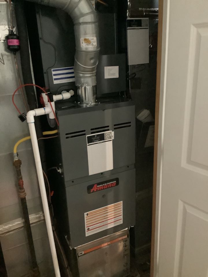 Ashburn, VA - Amana furnace replacement, ac replacement, new HVAC system, water A.O. Smith water heater
