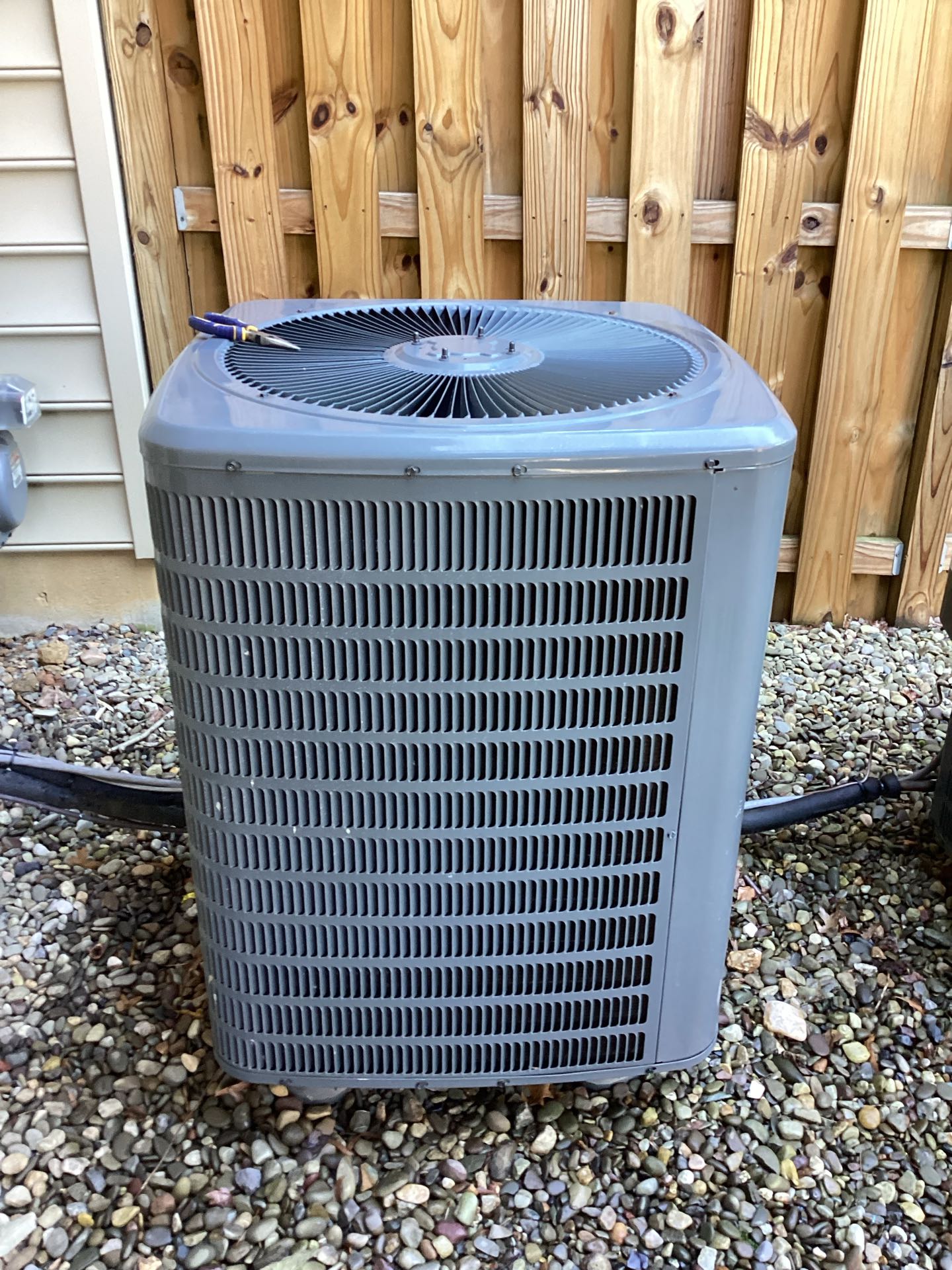 Lorton, VA - I performed a comprehensive service on a Goodman A/C system and a Goodman Heat Pump. This included a thorough summer cooling tune-up, ensuring optimal performance for the warmer months. I also conducted a full maintenance check, focusing on coil rinsing to enhance efficiency and air quality. An air filter replacement was carried out to improve indoor air quality and system performance. Additionally, I provided a club membership, offering exclusive benefits and discounts. This service was part of a maintenance agreement, ensuring regular upkeep and peace of mind for the system's longevity.