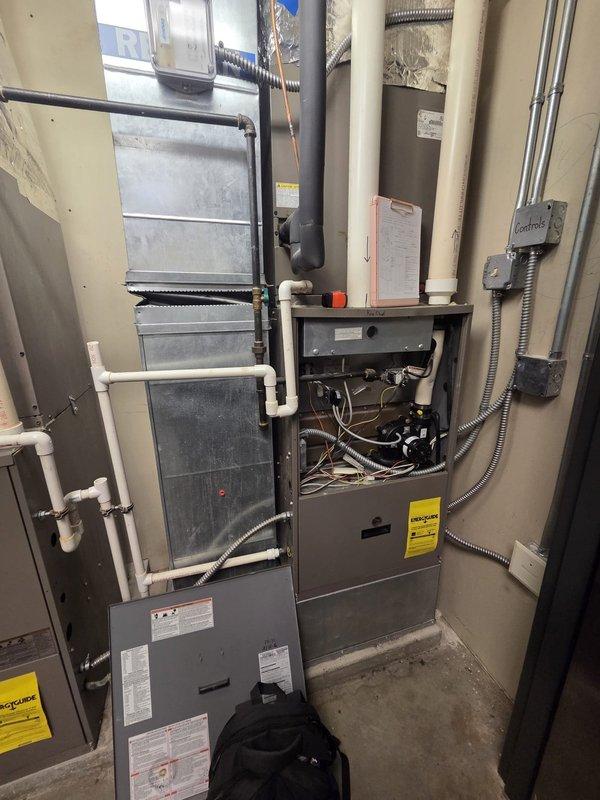 Conducted on-site assessment for commercial HVAC unit replacement. Existing system has completely failed and requires full replacement. Inspected current installation including air handler, ductwork, ventilation components, and associated electrical connections to determine appropriate replacement specifications and installation requirements.