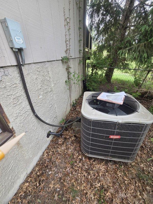 Conducted comprehensive site evaluation for complete heat pump system replacement. Assessed existing outdoor condensing unit and verified electrical infrastructure, including main panel circuit breaker configuration and dedicated disconnect switch. Documented current equipment specifications, electrical connections, and conduit routing to prepare detailed replacement proposal for upgrading residential HVAC system.