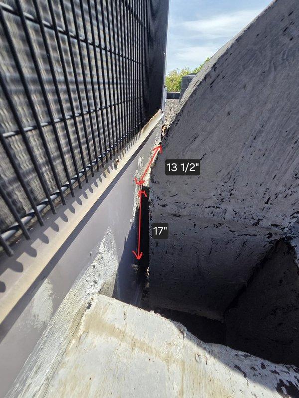 Completed rooftop unit replacement and exercise room HVAC system installation at commercial facility. Removed existing equipment and installed new packaged rooftop air handling unit with proper electrical conduit connections and refrigerant line routing. Verified proper clearances and mounting on ballasted paver roof system, ensuring adequate spacing between equipment and building components as documented with field measurements.