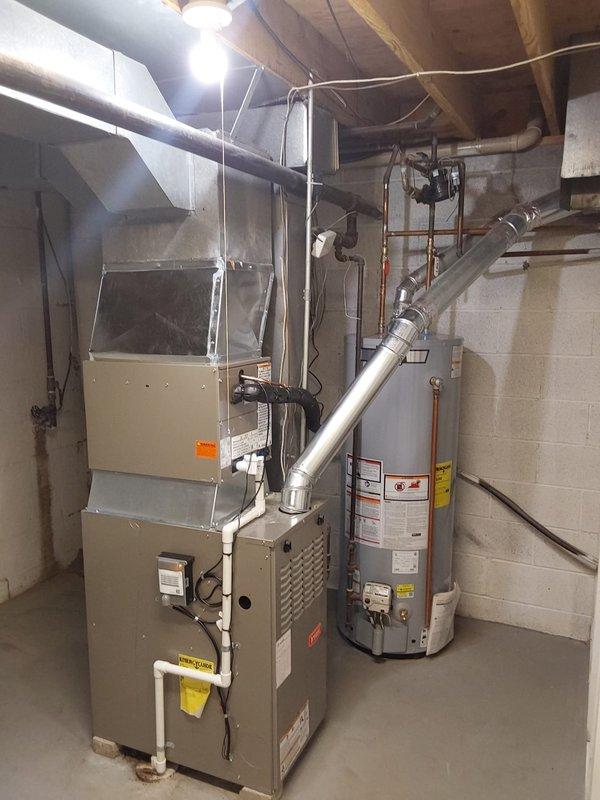 Completed commercial air conditioning and evaporator coil replacement at multi-family property, installing Bryant GA4SAN524 2-ton 14 SEER condenser with R454 refrigerant and Bryant CVAVA2414 evaporator coil. Performed pre-installation furnace inspection as requested, rebuilt supply plenum to accommodate new coil, flushed and reused existing refrigerant lines, and installed new outdoor disconnect with whip. Properly disposed of old equipment per EPA regulations, ensuring system is operational and compliant with current refrigerant standards.