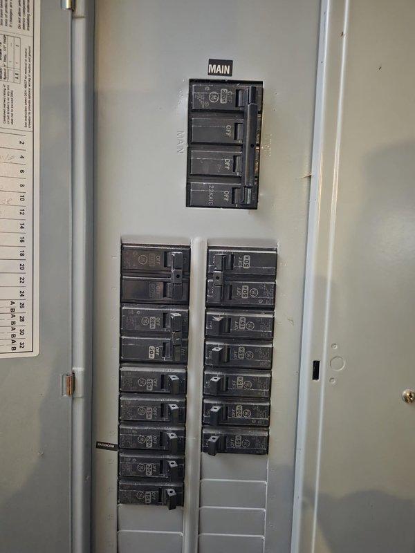 Completed comprehensive HVAC system replacement estimate for existing Tempstar furnace and associated equipment. Documented current electrical panel configuration with main breaker and branch circuits, photographed existing aging furnace unit with ductwork connections, water heater placement, and utility room layout to provide accurate assessment for complete system upgrade.