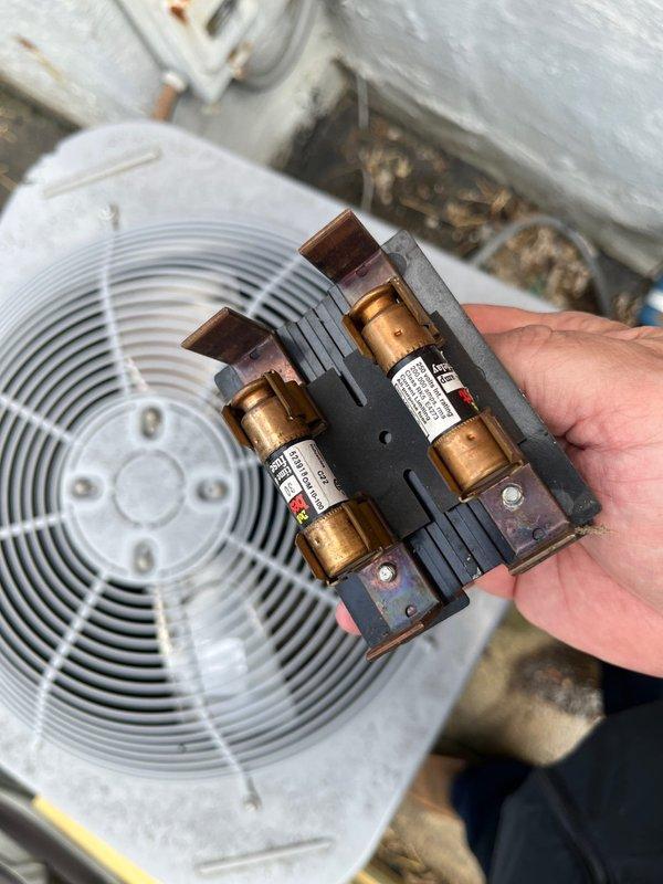 Completed estimate for air conditioning and gas furnace system replacement. Inspection revealed significant condensation accumulation on attic-mounted ductwork indicating inadequate insulation and potential temperature differential issues. Evaluated existing electrical disconnect with fuse-type protection and outdoor condensing unit with condenser fan assembly. Provided comprehensive replacement options addressing condensation concerns, proper equipment sizing, and updated electrical protection requirements.
