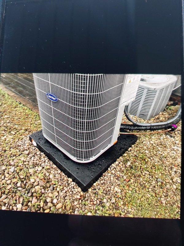 Completed full commercial HVAC system installation including BCRMA2124S3N3 water fan coil units and Bryant GA4SAN524 air conditioning condensers relocated to ground level. Installation included all necessary piping and fittings to connect to existing supply lines, new thermostat installation, and all required permits obtained prior to work commencement.