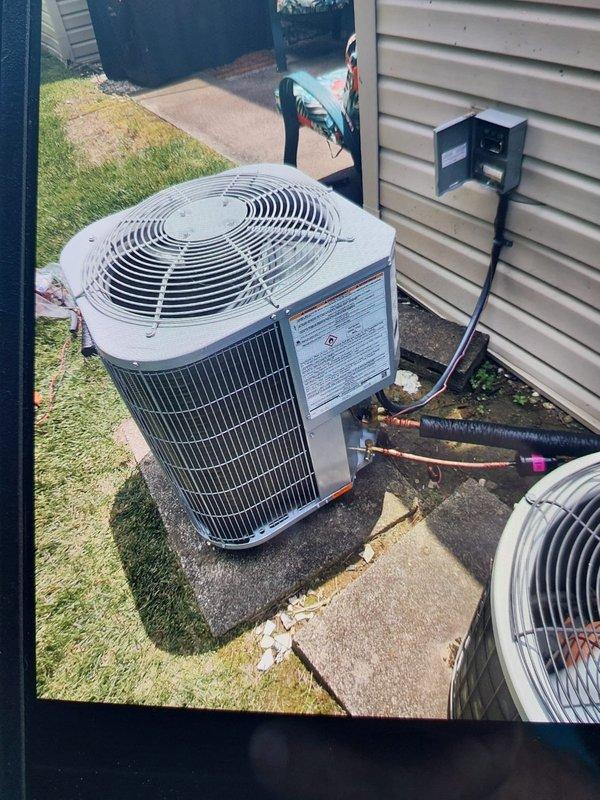 Completed full commercial HVAC system installation including furnace model GA4SAN51800N, condenser unit 800SB36070, and evaporator coil CVAVA2414. Removed and properly disposed of existing equipment in accordance with EPA refrigerant recovery regulations, installed new concrete equipment pad, ran refrigerant linesets with insulation, installed electrical disconnect and whip connection, and verified system operation with all temperatures and pressures within manufacturer specifications.