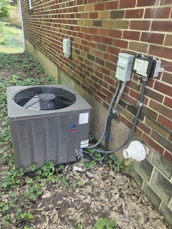 Completed comprehensive HVAC system replacement estimate for residential property with existing 80,000 BTU furnace and 2-ton air conditioning system. Assessed current equipment configuration including basement-located furnace, outdoor condenser unit on concrete pad, refrigerant line set, electrical disconnect, and ductwork specifications of 8x12 with 1,000 CFM airflow requirements. Documented complete system replacement needs including furnace, air handler, condenser unit, 2-inch PVC venting, condensate pump, and 20x1 air filter specifications for full system upgrade.