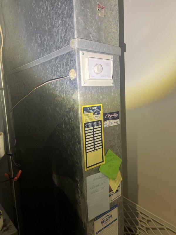 Conducted comprehensive estimate for complete HVAC system replacement at residential property. Evaluated existing Rheem Classic 90 Plus furnace and air conditioning system, documenting current equipment specifications, installation configuration, and operational status. Assessed ductwork layout, PVC condensate drainage system, electrical connections, and venting infrastructure to determine replacement requirements and compatibility considerations for new equipment installation.
