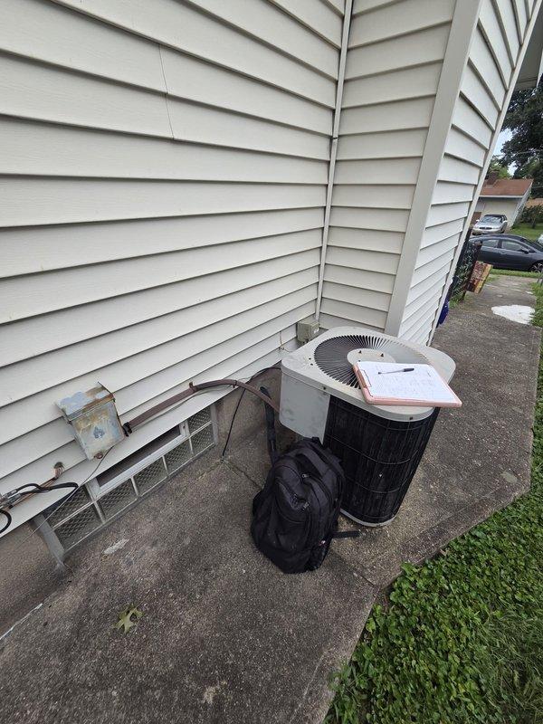 Completed comprehensive estimate for full HVAC system replacement including air conditioning unit and gas furnace for approximately 1,000 square foot residence with existing ductwork. Evaluated current outdoor condenser unit showing significant age and wear, along with interior furnace electrical connections displaying oxidation and deterioration of wiring terminals and connectors. Provided replacement options and specifications for appropriately-sized equipment to meet heating and cooling requirements of the home.
