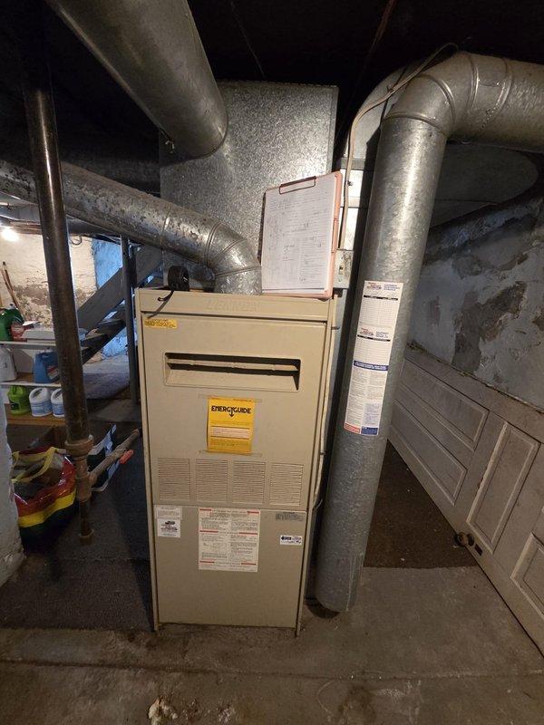 Conducted residential air conditioning estimate for property without existing AC unit. Assessed existing furnace and ductwork infrastructure in basement mechanical room to determine compatibility for new cooling system installation. Evaluated thermostat wiring configuration and documented current HVAC setup to provide comprehensive replacement recommendations.