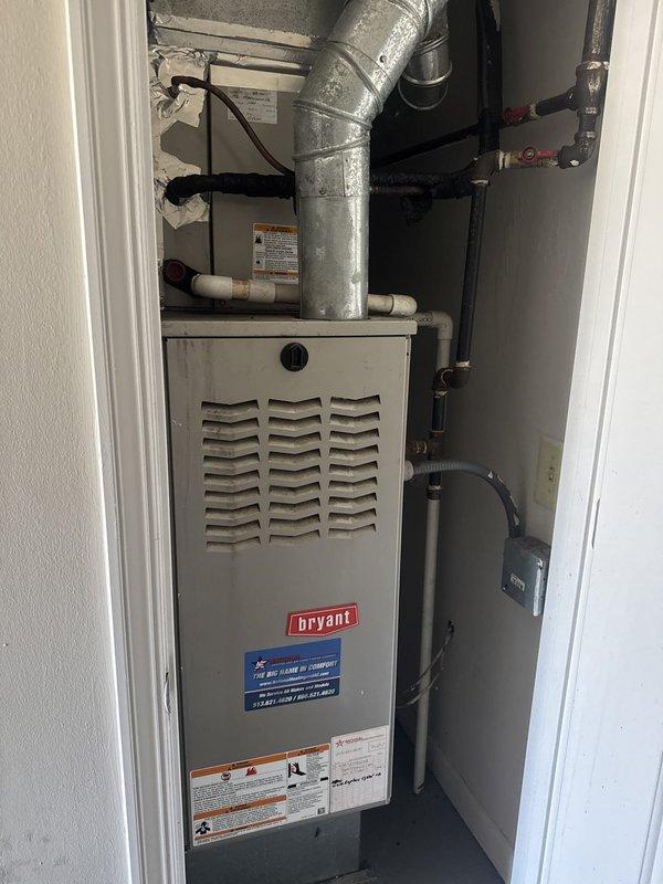 Responded to no cooling call at commercial property. Inspected Bryant furnace system and outdoor condensing unit. Diagnosed system failure, performed necessary repairs to restore cooling operation. Unit tested and confirmed operational upon departure.