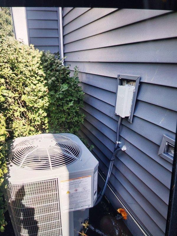 Completed full commercial HVAC system replacement including removal and proper disposal of existing equipment per EPA guidelines. Installed Bryant GA4SAN52400W 2-ton 15 SEER condensing unit on exterior pad with new electrical disconnect and whip connection. Installed Bryant FMA5X2400AL 2-ton air handler with 8kW electric heat pack, flushed refrigerant lines, and fabricated sheet metal transitions to connect to existing supply and return ductwork. System was charged, tested, and verified operational with proper temperature differentials across coil. All work completed under permit with final inspection approved.